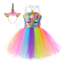 Charger l'image dans la galerie, đ Robe Licorne Lumineuse â Ădition Féérique de NoĂ«l âš