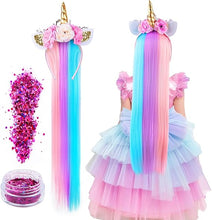 Charger l&#39;image dans la galerie, Serre-Tête Licorne à Rubans Longs
