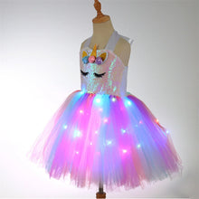 Charger l&#39;image dans la galerie, 🎄 Robe Licorne Lumineuse – Édition Féérique de Noël ✨

